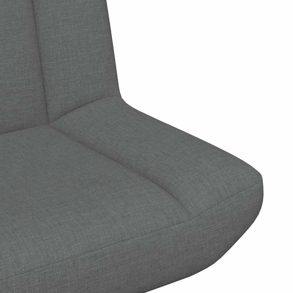 Chaise pivotante Gris foncé 63 x 75 x 76 cm tissu - XIOS