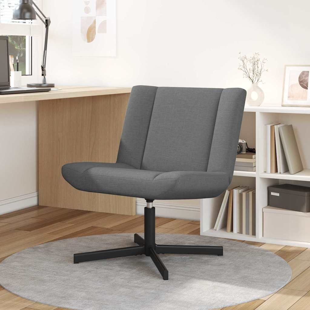 Chaise pivotante Gris foncé 63 x 75 x 76 cm tissu - XIOS