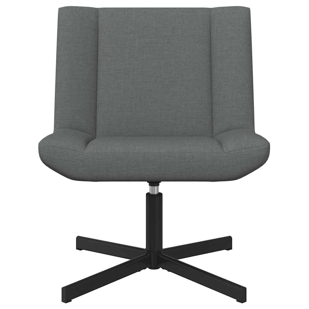 Chaise pivotante Gris foncé 63 x 75 x 76 cm tissu - XIOS
