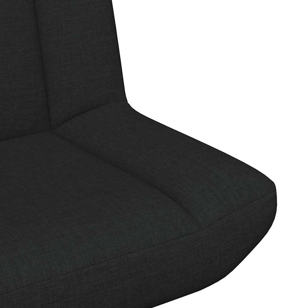 Chaise pivotante Noir 63 x 75 x 76 cm tissu - XIOS