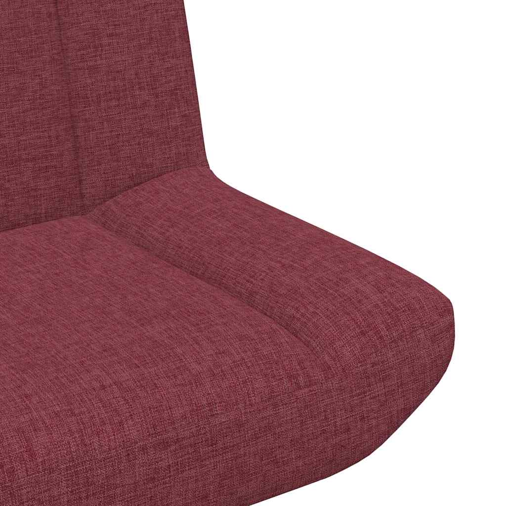 Chaise pivotante Bordeaux 63 x 75 x 76 cm tissu - XIOS