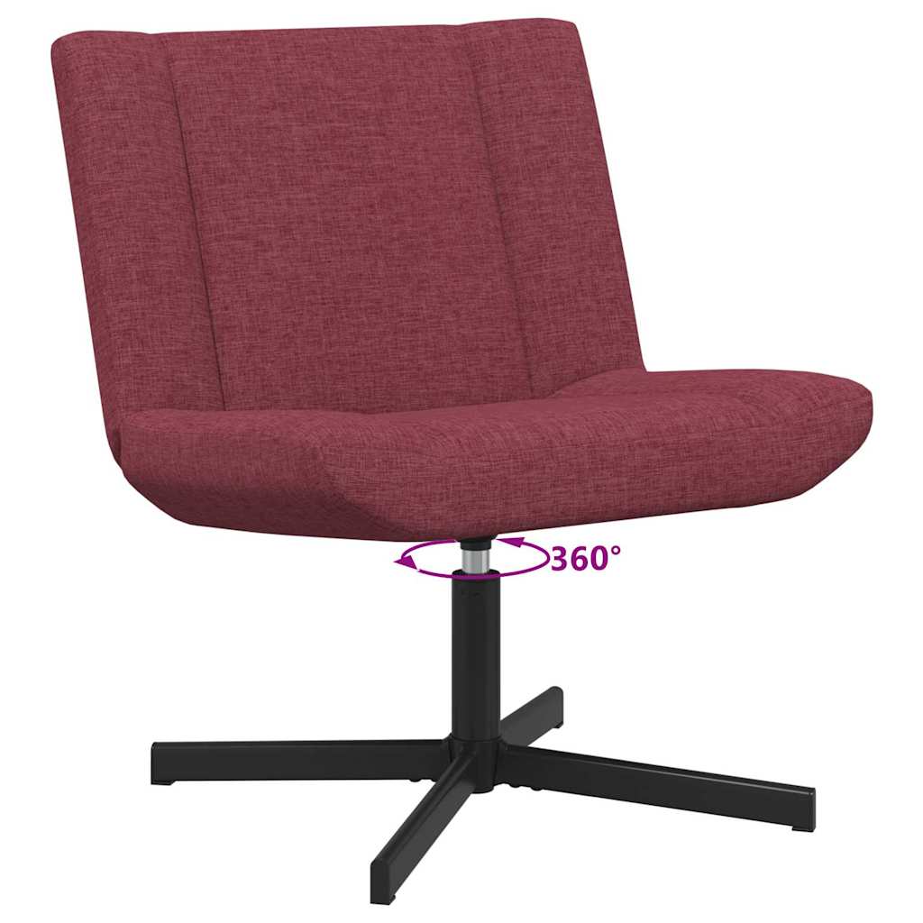 Chaise pivotante Bordeaux 63 x 75 x 76 cm tissu - XIOS