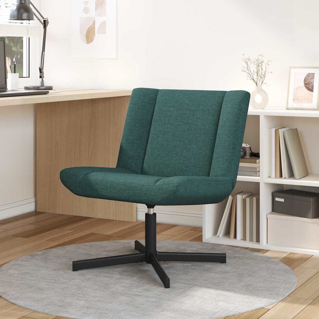 Chaise pivotante Vert foncé 63 x 75 x 76 cm tissu - XIOS