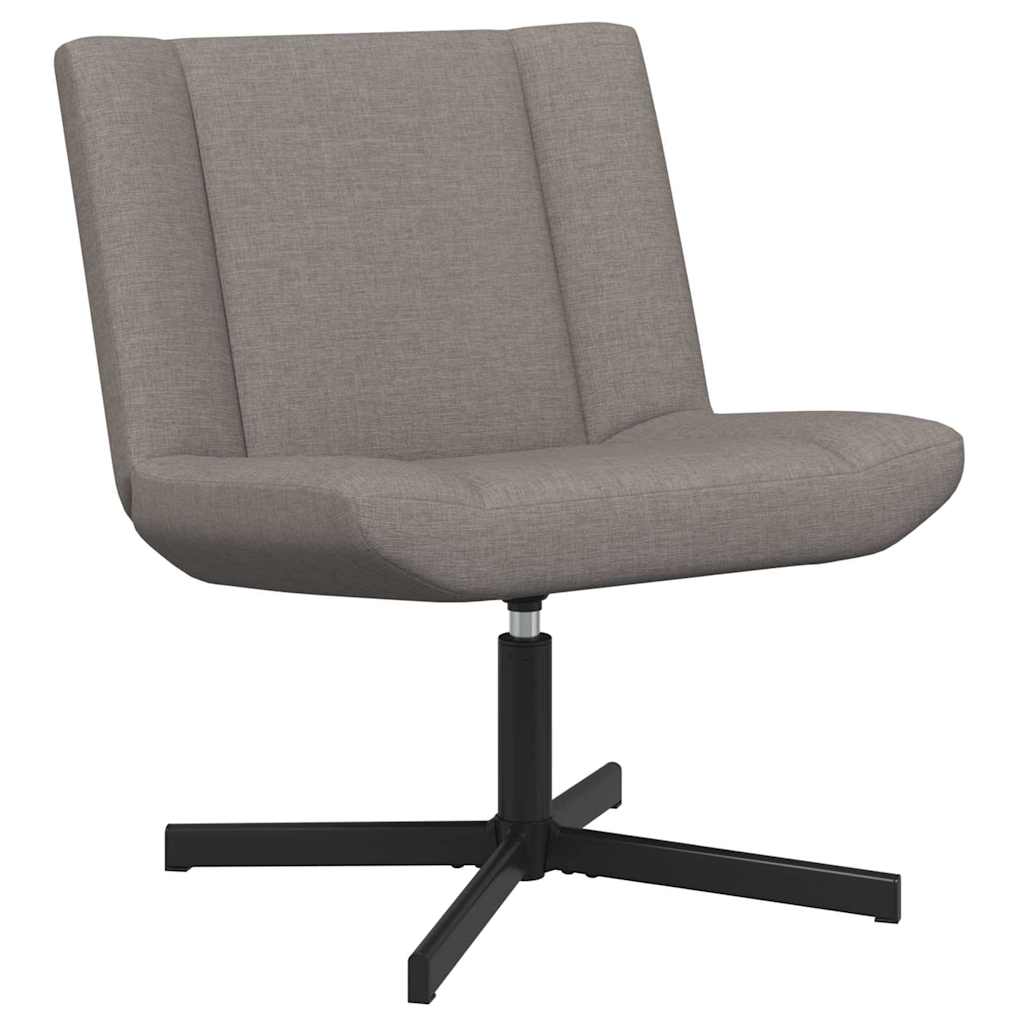 Chaise pivotante Taupe 63 x 75 x 76 cm tissu - XIOS