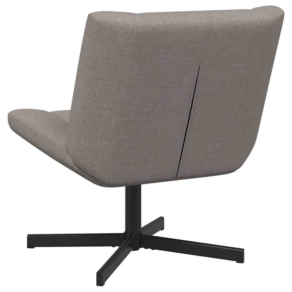 Chaise pivotante Taupe 63 x 75 x 76 cm tissu - XIOS