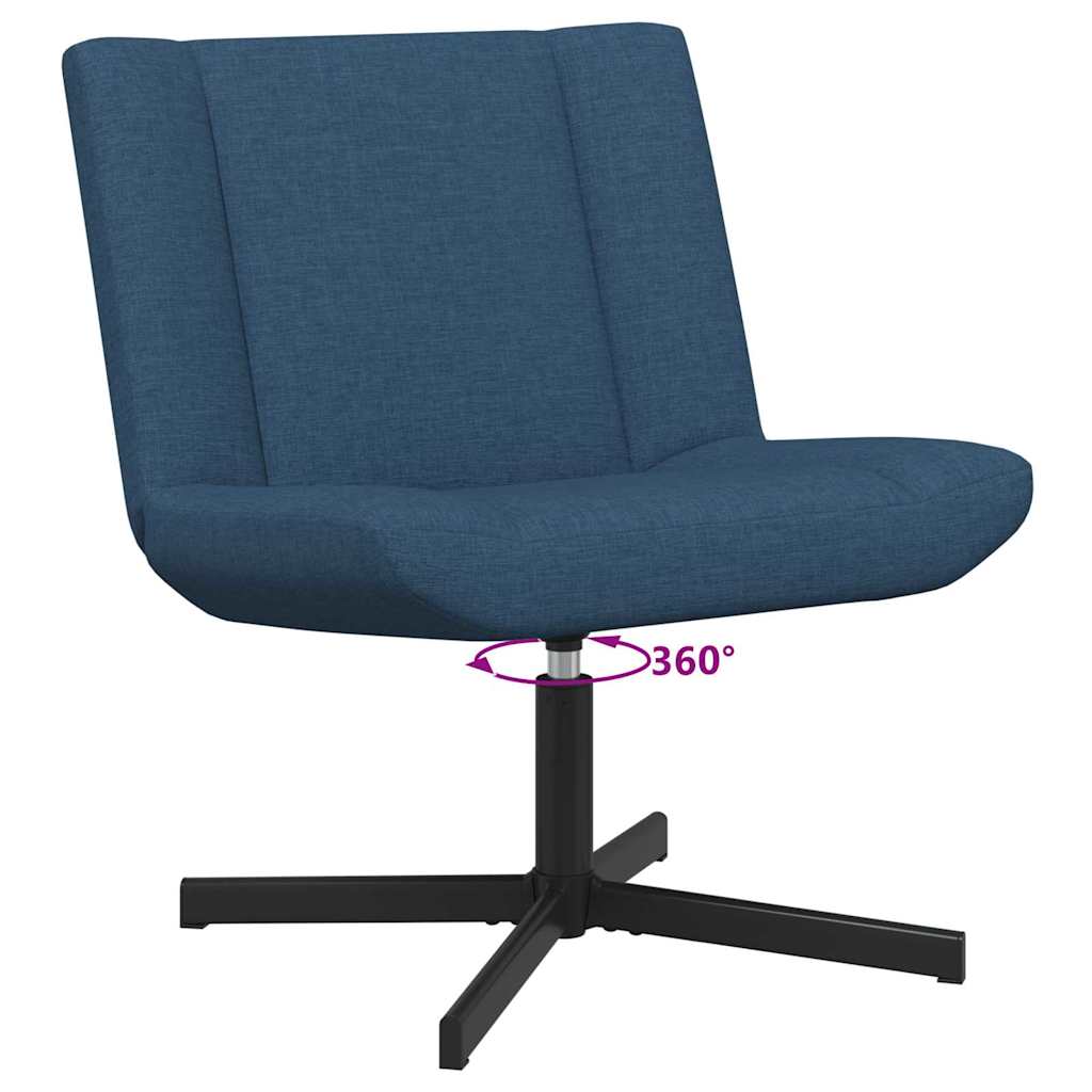 Chaise pivotante Bleu 63 x 75 x 76 cm tissu - XIOS