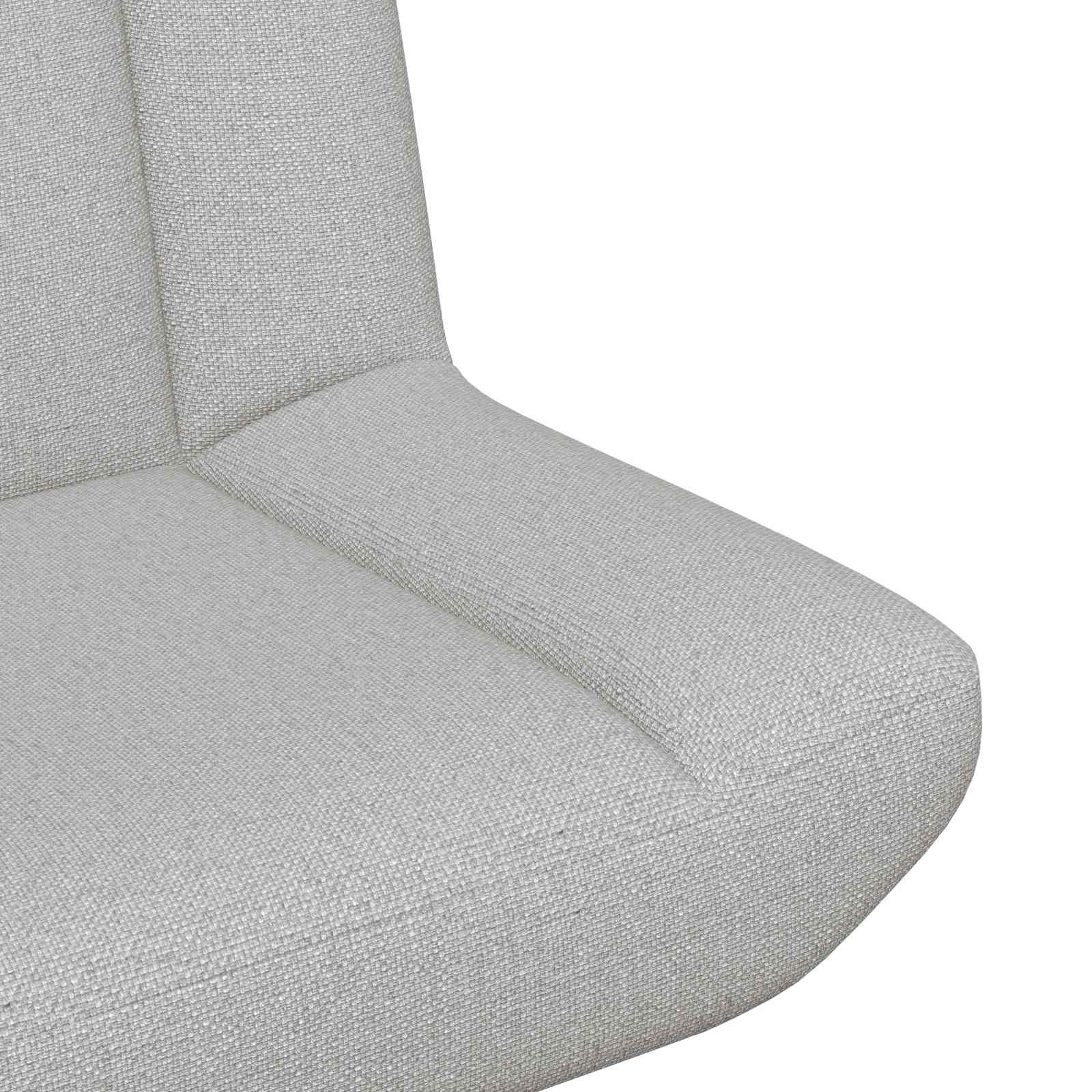 Chaise pivotante Gris nuage 63 x 75 x 76 cm tissu - XIOS