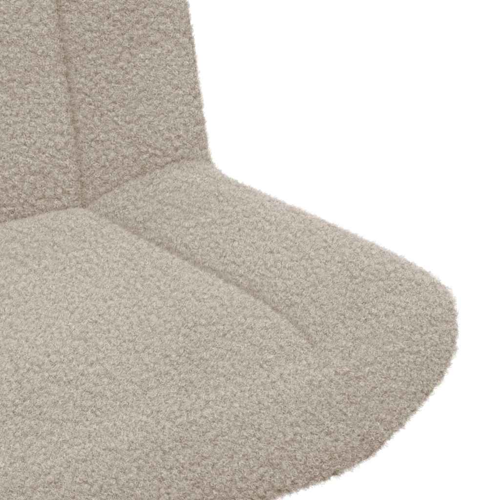 Chaise pivotante Gris clair 63 x 75 x 76 cm Peau de mouton - XIOS