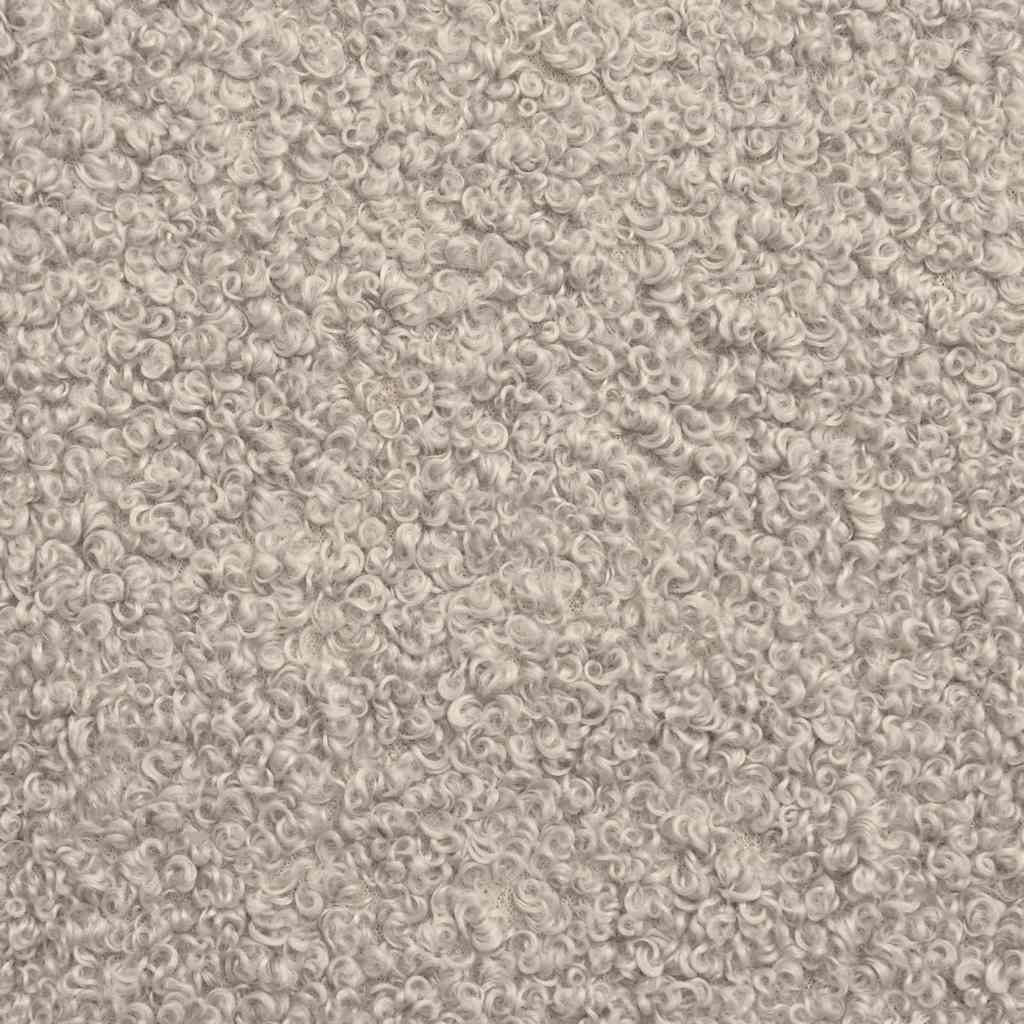 Chaise pivotante Gris clair 63 x 75 x 76 cm Peau de mouton - XIOS