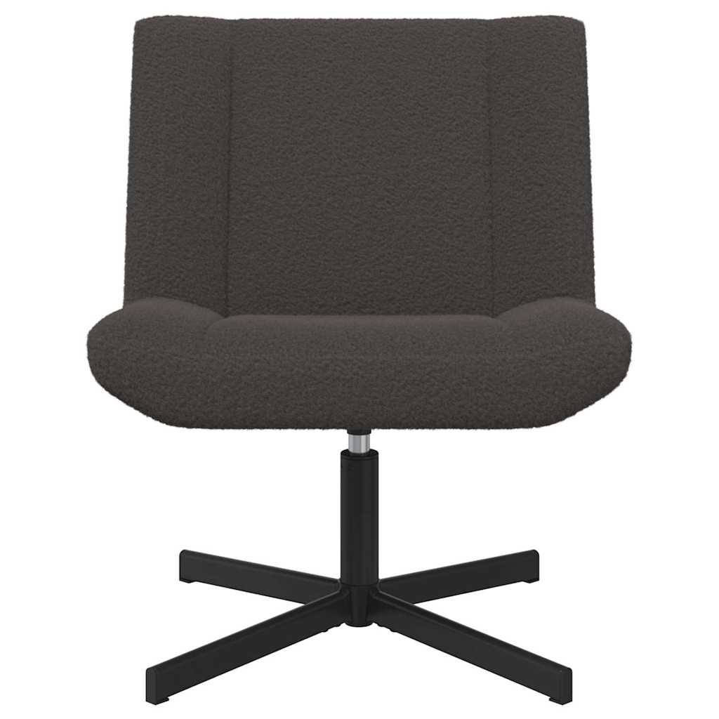 Chaise pivotante Gris foncé 63 x 75 x 76 cm Peau de mouton - XIOS