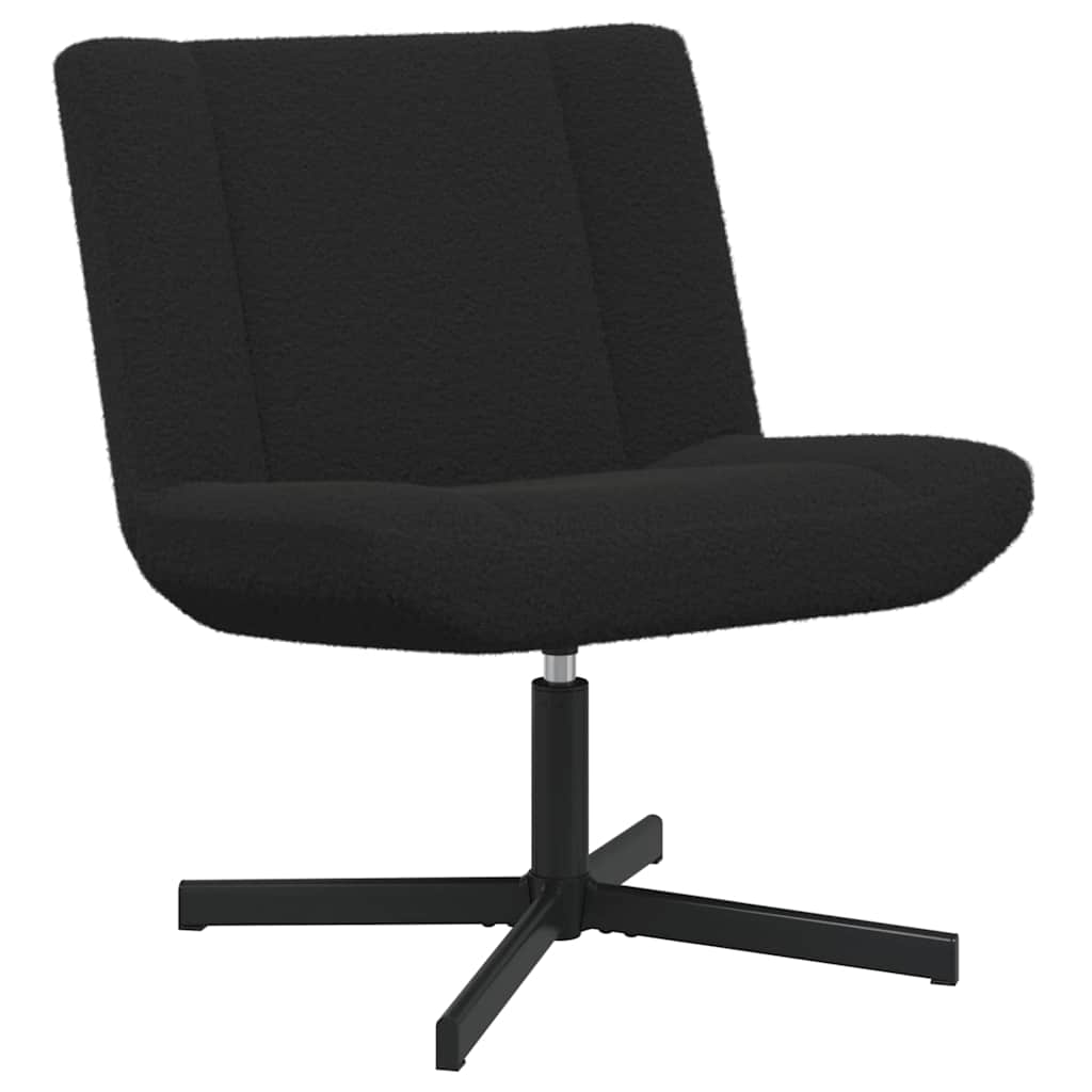 Chaise pivotante Noir 63 x 75 x 76 cm Peau de mouton - XIOS