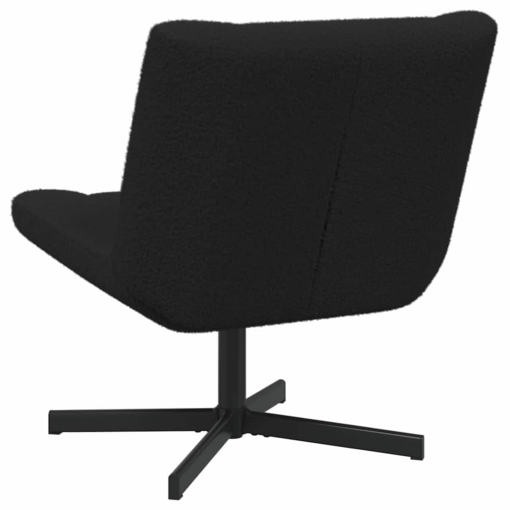 Chaise pivotante Noir 63 x 75 x 76 cm Peau de mouton - XIOS