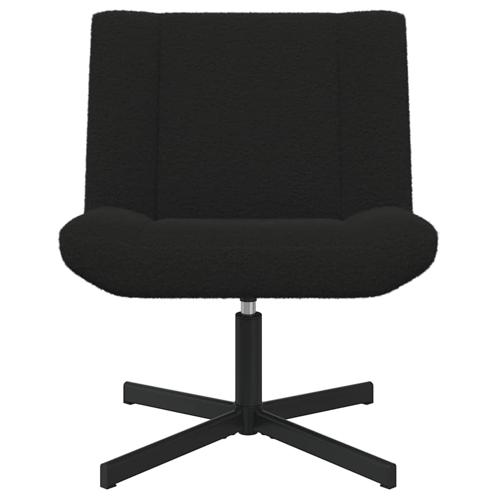 Chaise pivotante Noir 63 x 75 x 76 cm Peau de mouton - XIOS