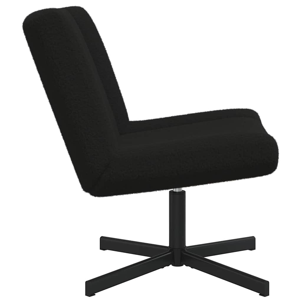 Chaise pivotante Noir 63 x 75 x 76 cm Peau de mouton - XIOS