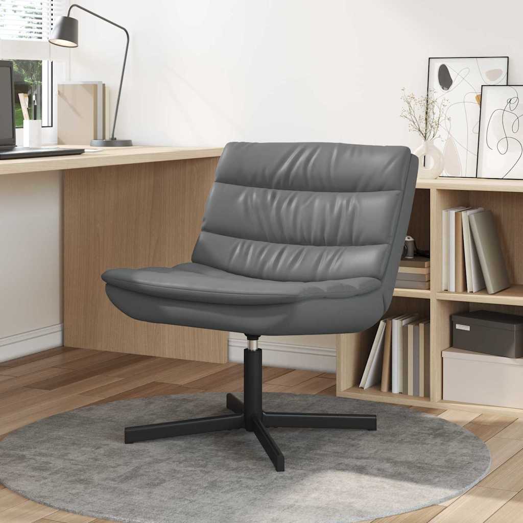 Chaise pivotante Gris 63 x 75 x 76 cm PU - XIOS
