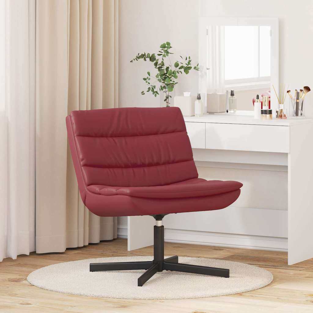 Chaise pivotante Bordeaux 63 x 75 x 76 cm PU - XIOS