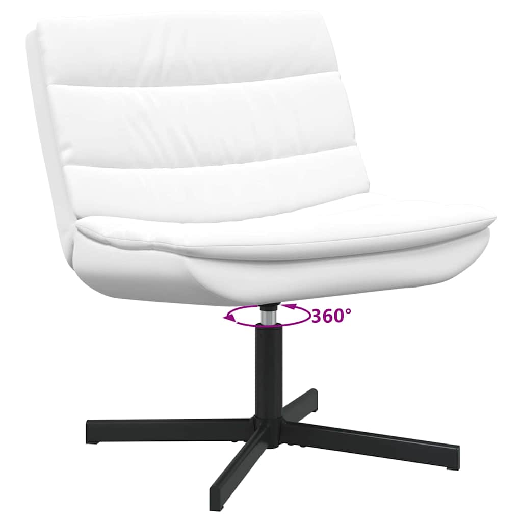 Chaise pivotante Blanc 63 x 75 x 76 cm PU - XIOS