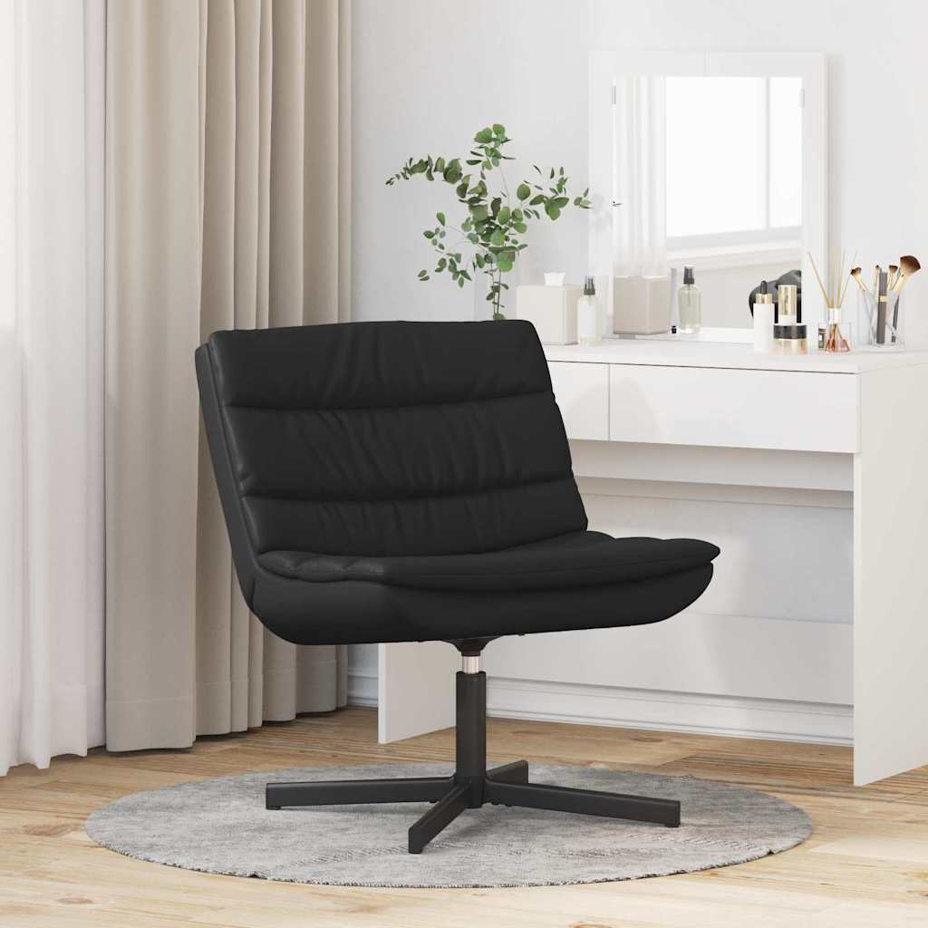 Chaise pivotante Noir 63 x 75 x 76 cm PU brillant - XIOS