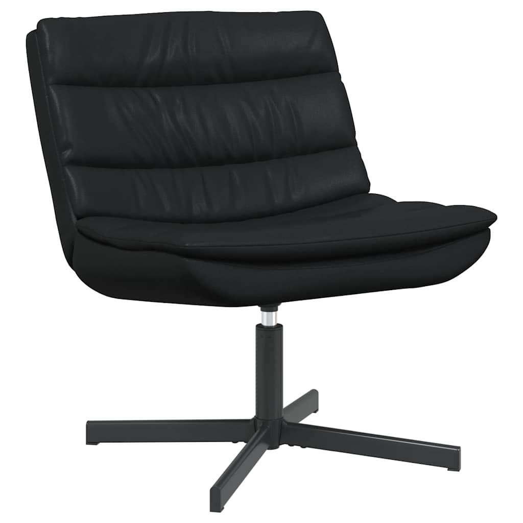 Chaise pivotante Noir 63 x 75 x 76 cm PU brillant - XIOS
