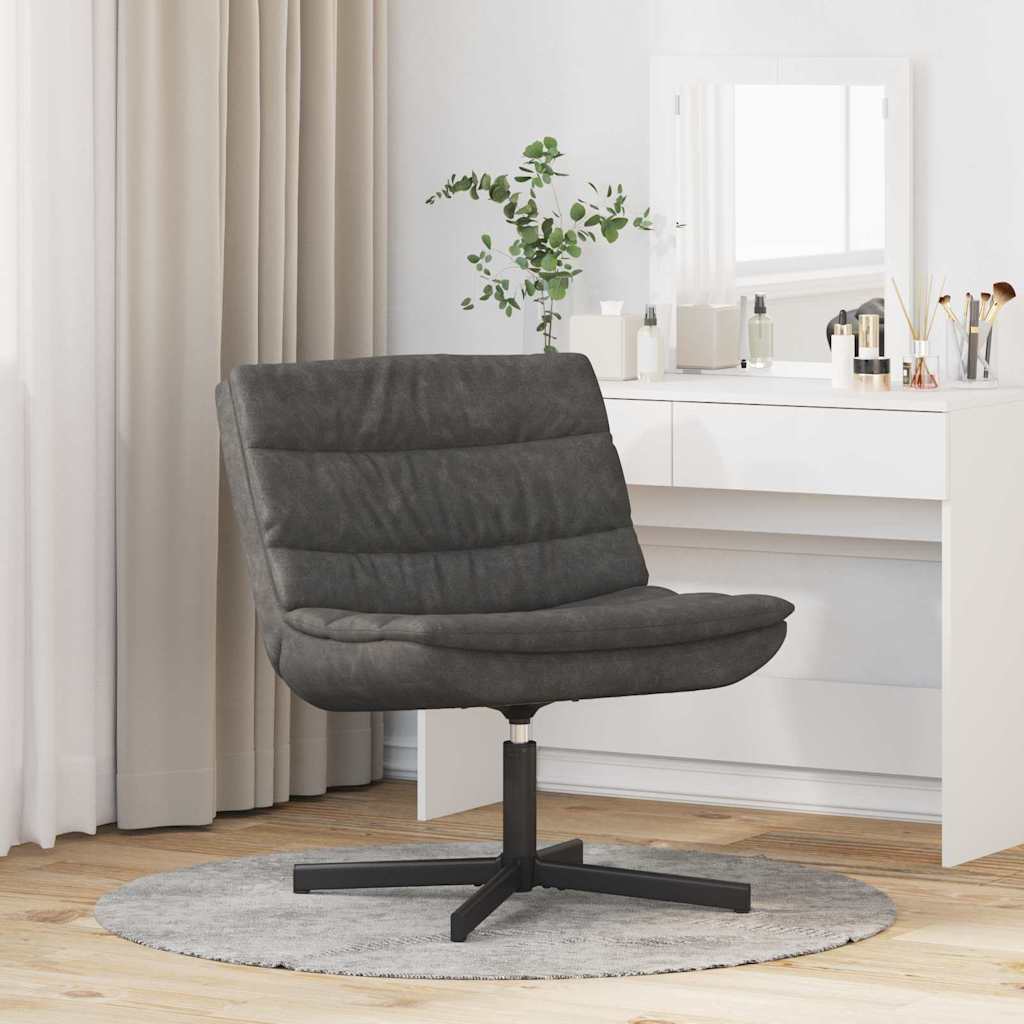 Chaise pivotante Noir 63 x 75 x 76 cm PU brillant - XIOS