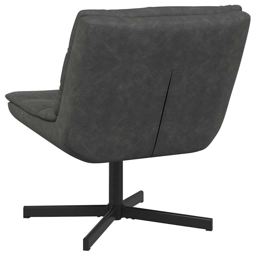 Chaise pivotante Noir 63 x 75 x 76 cm PU brillant - XIOS