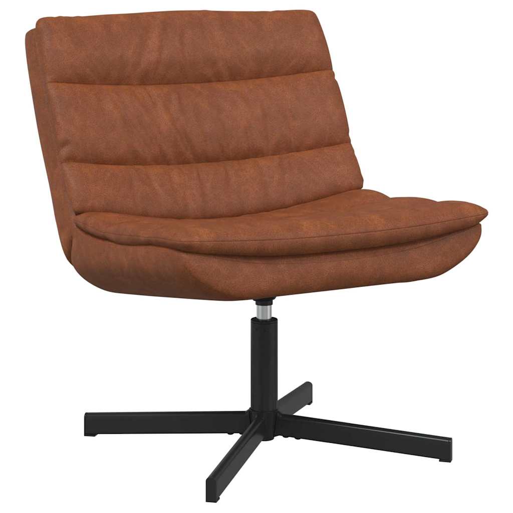 Chaise pivotante Marron 63 x 75 x 76 cm PU antique - XIOS