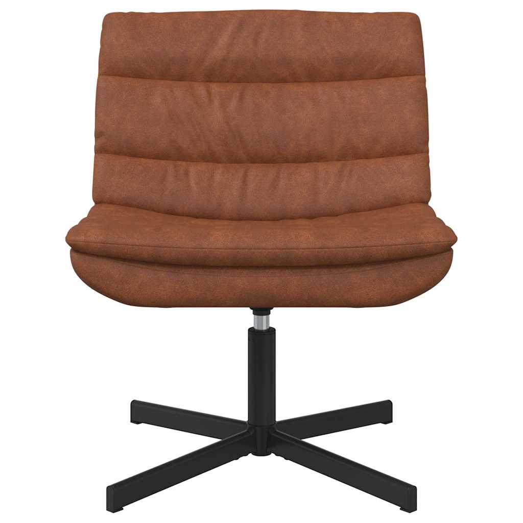 Chaise pivotante Marron 63 x 75 x 76 cm PU antique - XIOS