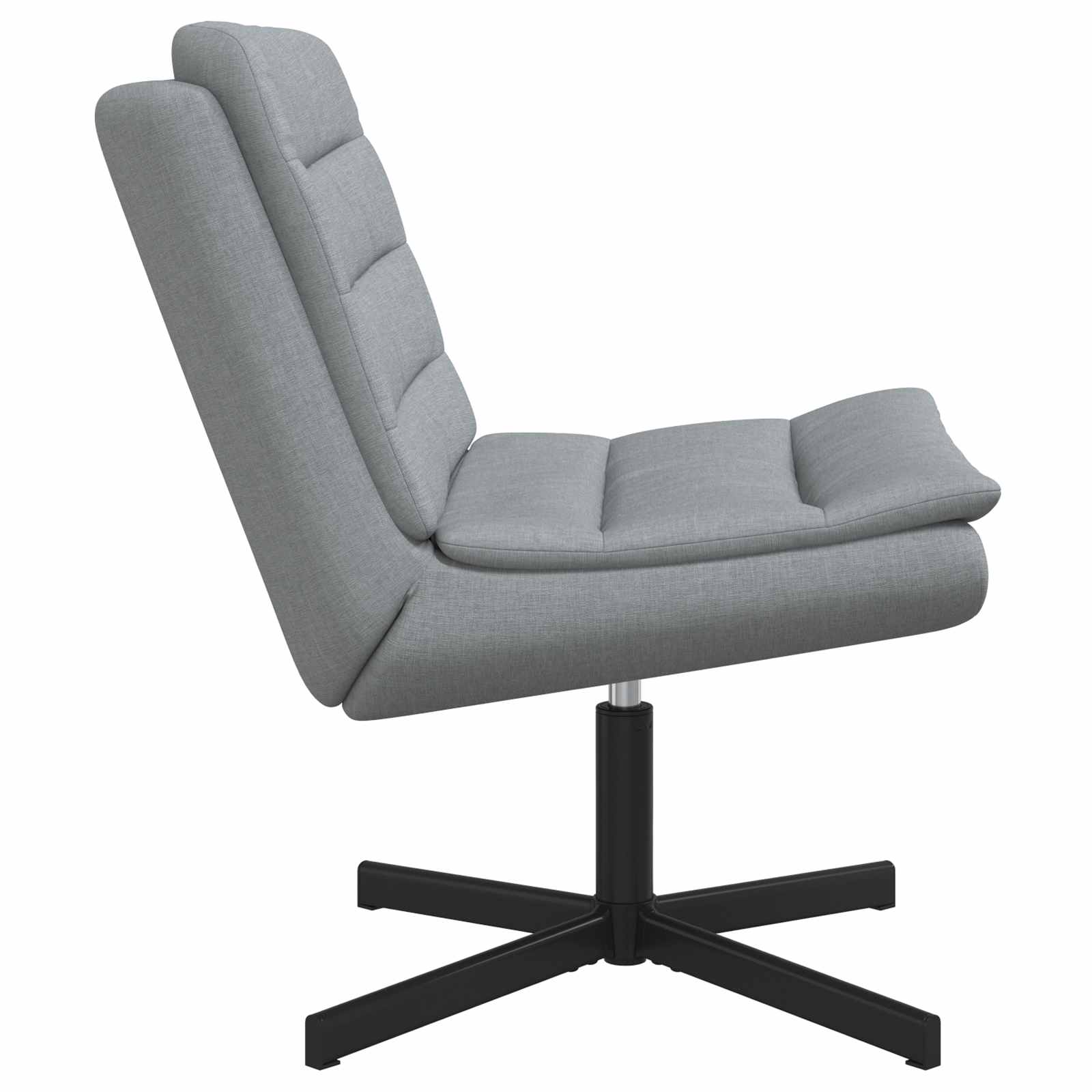 Chaise pivotante Gris clair 63 x 75 x 76 cm tissu - XIOS
