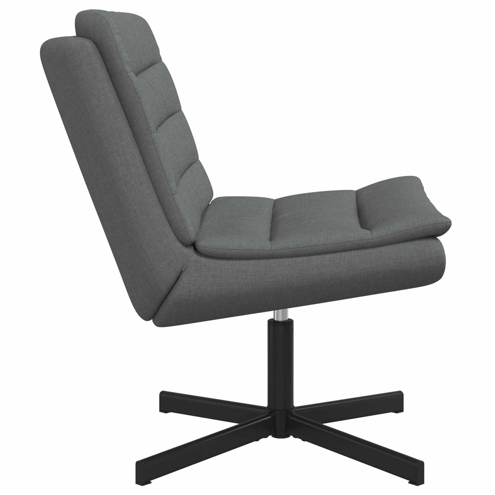 Chaise pivotante Gris foncé 63 x 75 x 76 cm tissu - XIOS