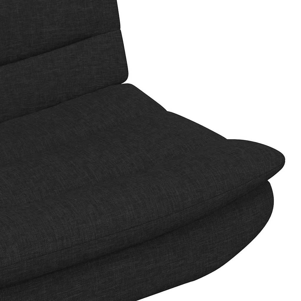 Chaise pivotante Noir 63 x 75 x 76 cm tissu - XIOS