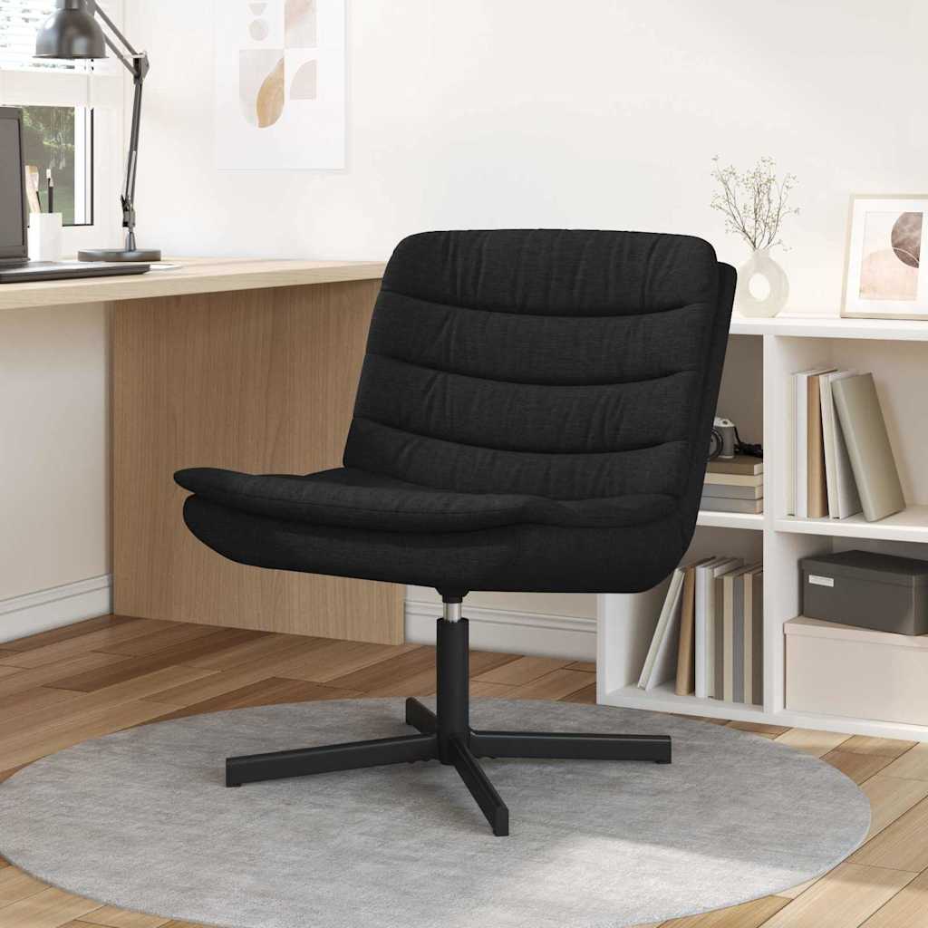 Chaise pivotante Noir 63 x 75 x 76 cm tissu - XIOS