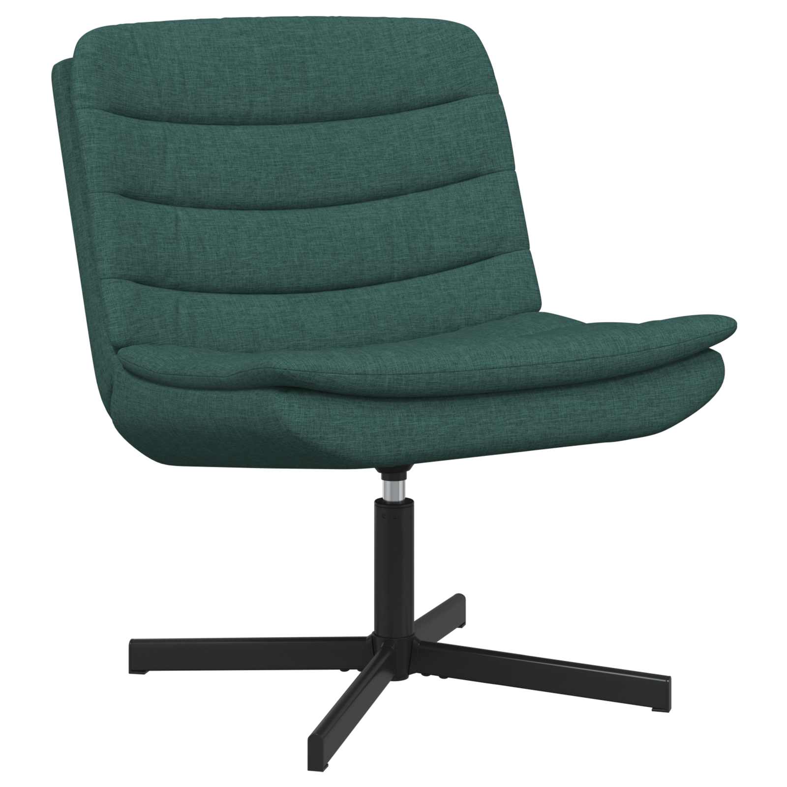 Chaise pivotante Vert foncé 63 x 75 x 76 cm tissu - XIOS