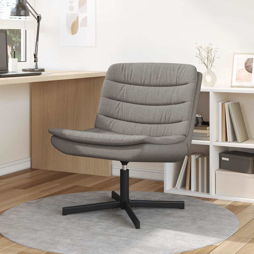 Chaise pivotante Taupe 63 x 75 x 76 cm tissu - XIOS