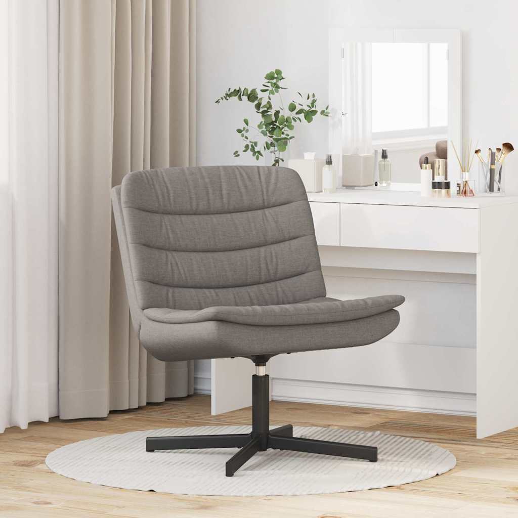 Chaise pivotante Taupe 63 x 75 x 76 cm tissu - XIOS