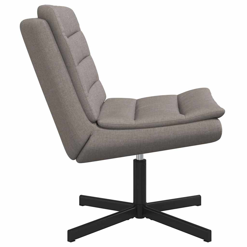 Chaise pivotante Taupe 63 x 75 x 76 cm tissu - XIOS