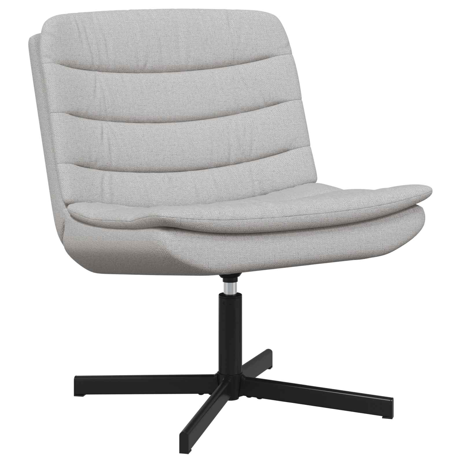 Chaise pivotante Gris nuage 63 x 75 x 76 cm tissu - XIOS