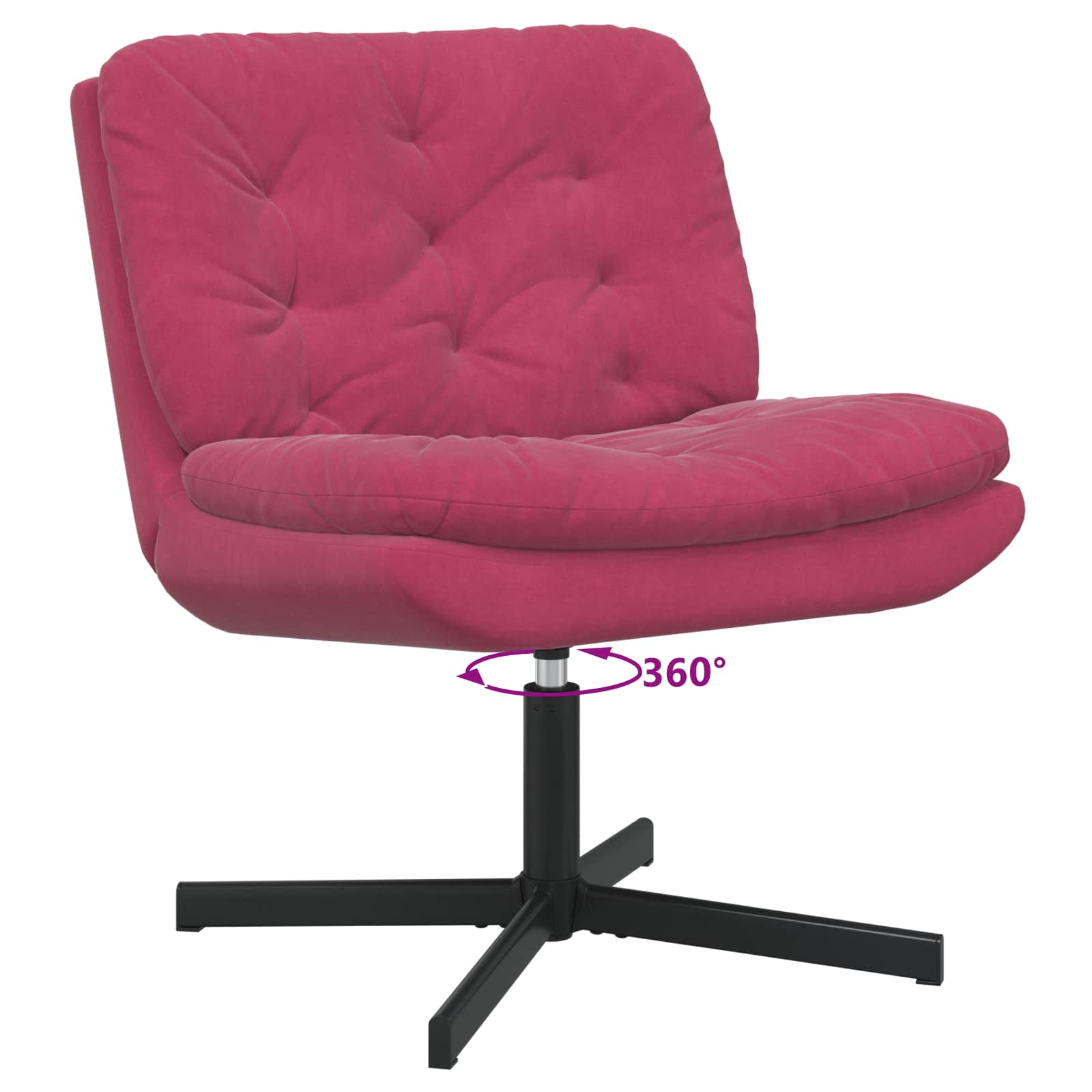 Fauteuil relaxant pivotant Bordeaux 63 x 75 x 76 cm Velours - XIOS