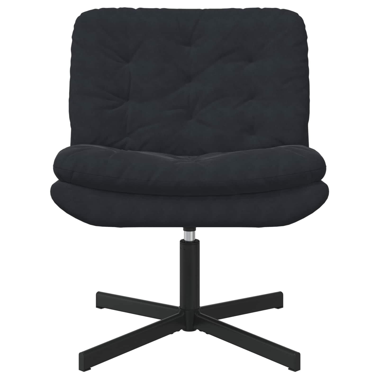 Fauteuil relaxant pivotant Noir 63 x 75 x 76 cm Velours - XIOS