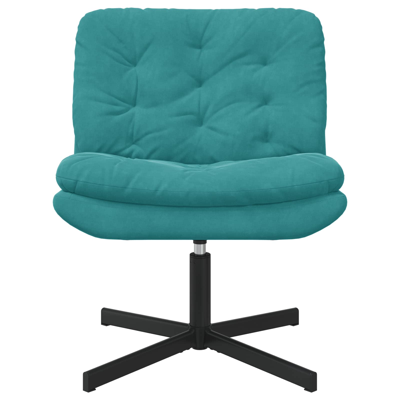 Fauteuil relaxant pivotant Turquoise 63 x 75 x 76 cm Velours - XIOS