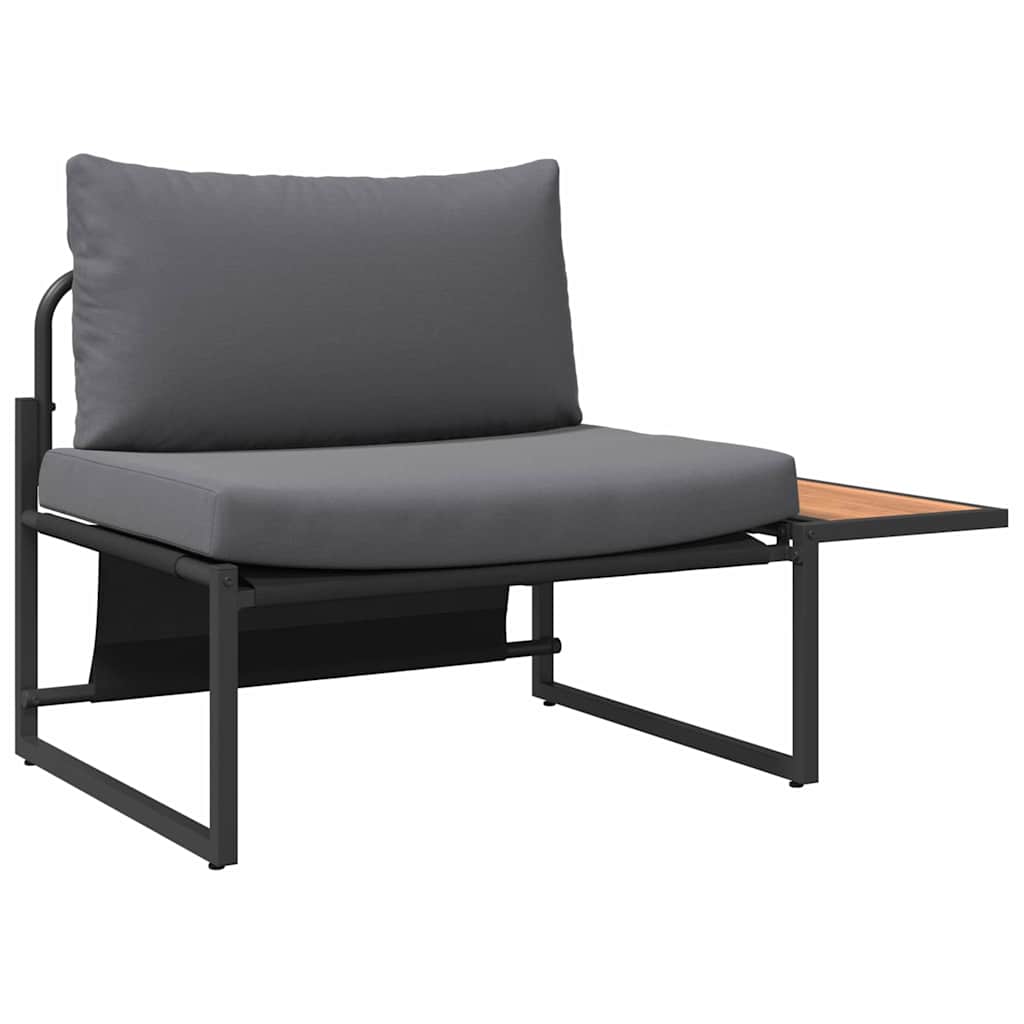 Ensemble de salle à manger pour jardin 3 pcs Anthracite Acier