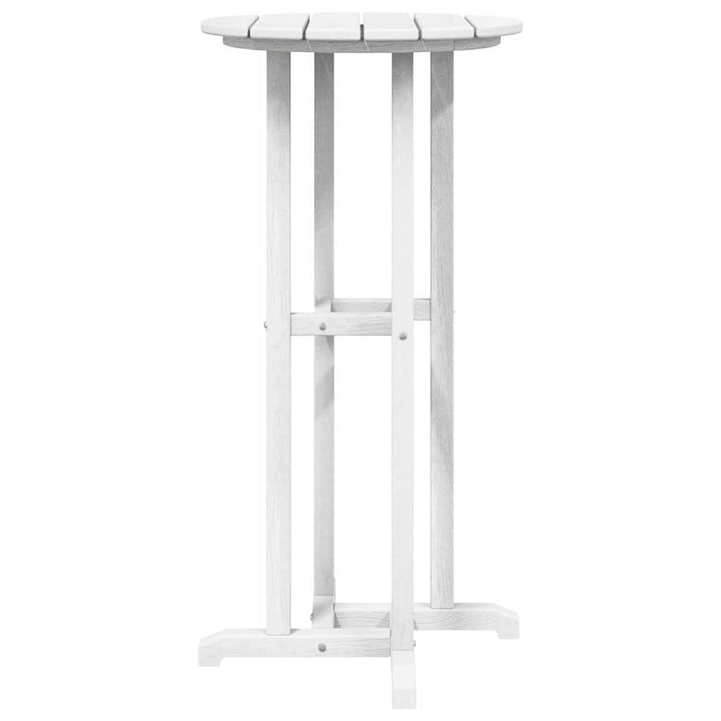 Ensemble de bar de jardin 3 pcs Blanc HDPE