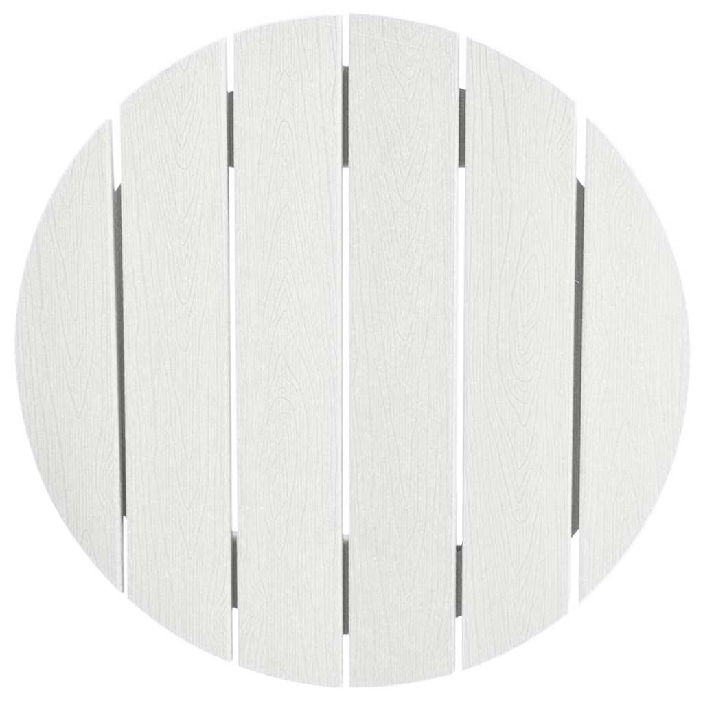 Ensemble de bar de jardin 3 pcs Blanc HDPE