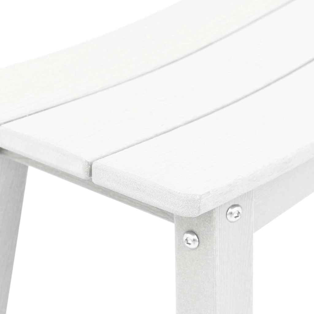 Ensemble de bar de jardin 4 pcs Blanc HDPE