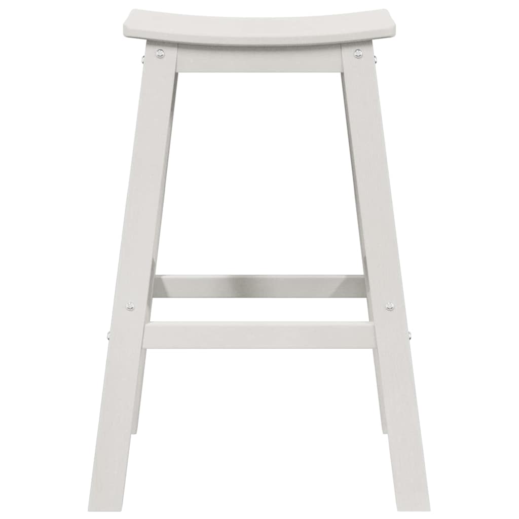 Ensemble de bar de jardin 4 pcs Blanc HDPE