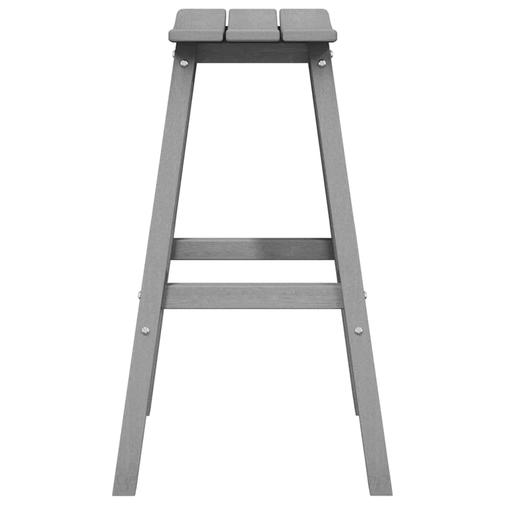 Ensemble de bar de jardin 6 pcs Gris clair HDPE