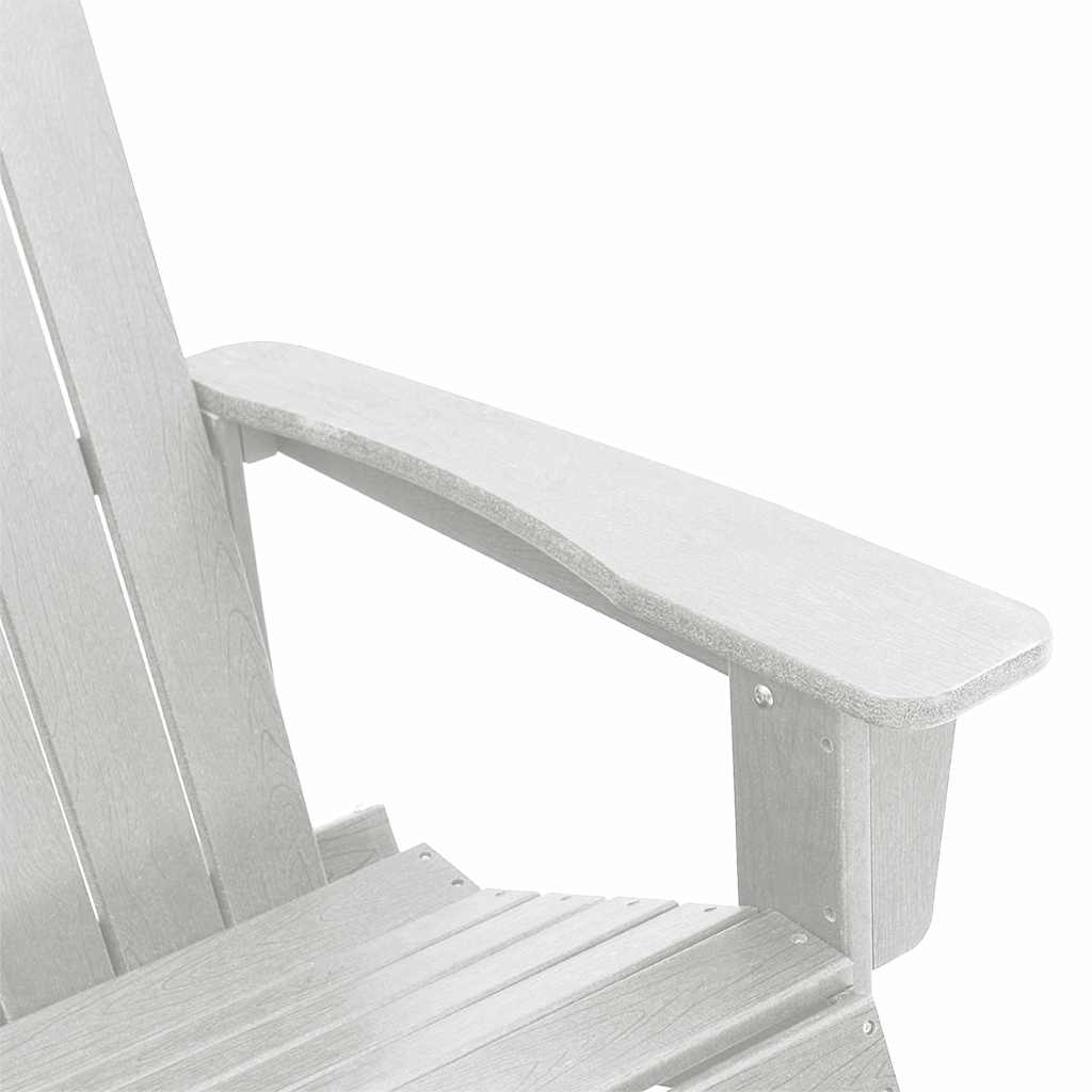Chaises Berçantes Adirondack 2 pcs Blanc HDPE