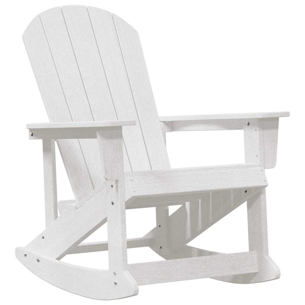 Chaises Berçantes Adirondack 2 pcs Blanc HDPE