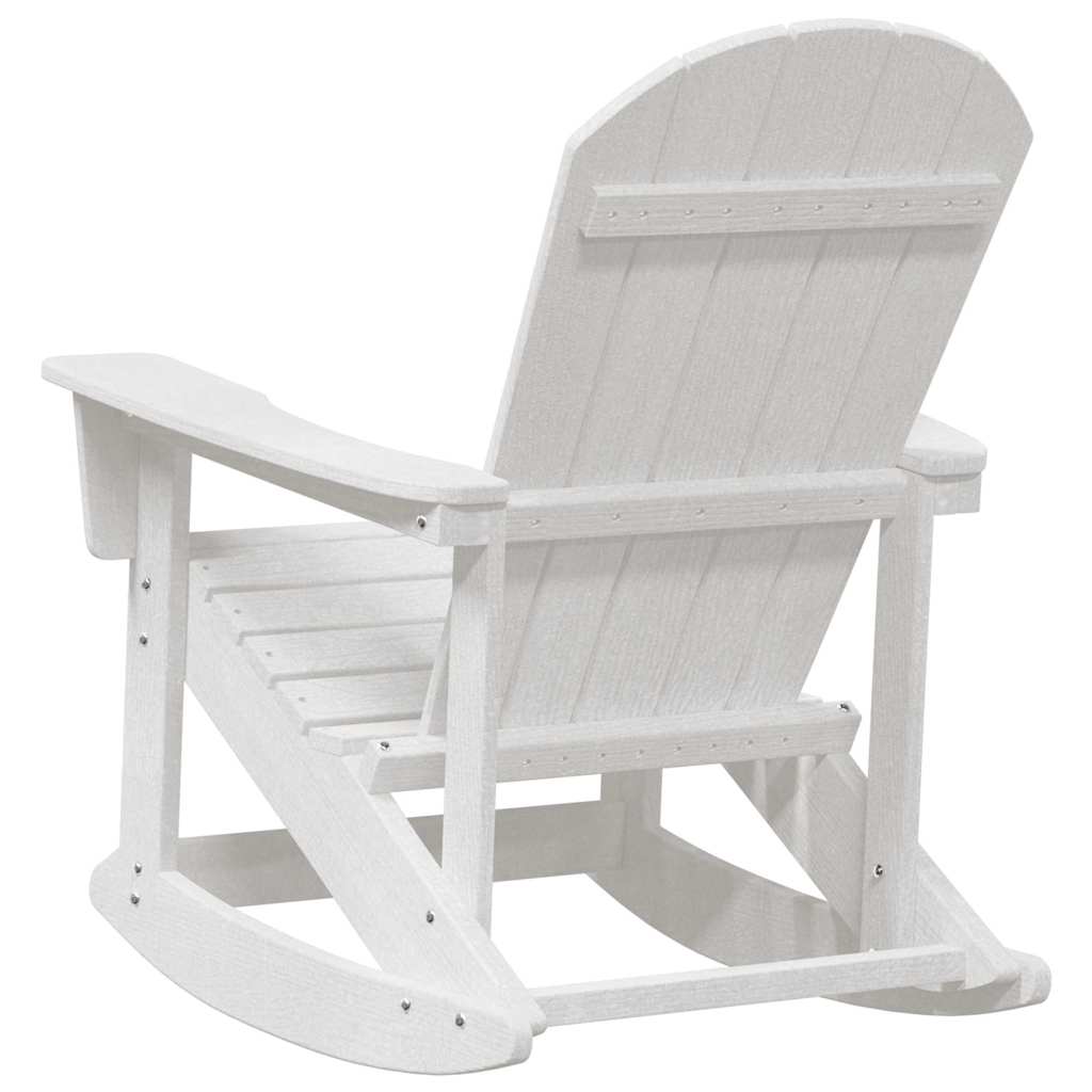 Chaises Berçantes Adirondack 2 pcs Blanc HDPE