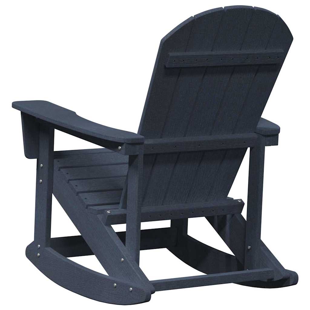 Chaises Berçantes Adirondack 2 pcs Bleu marine HDPE