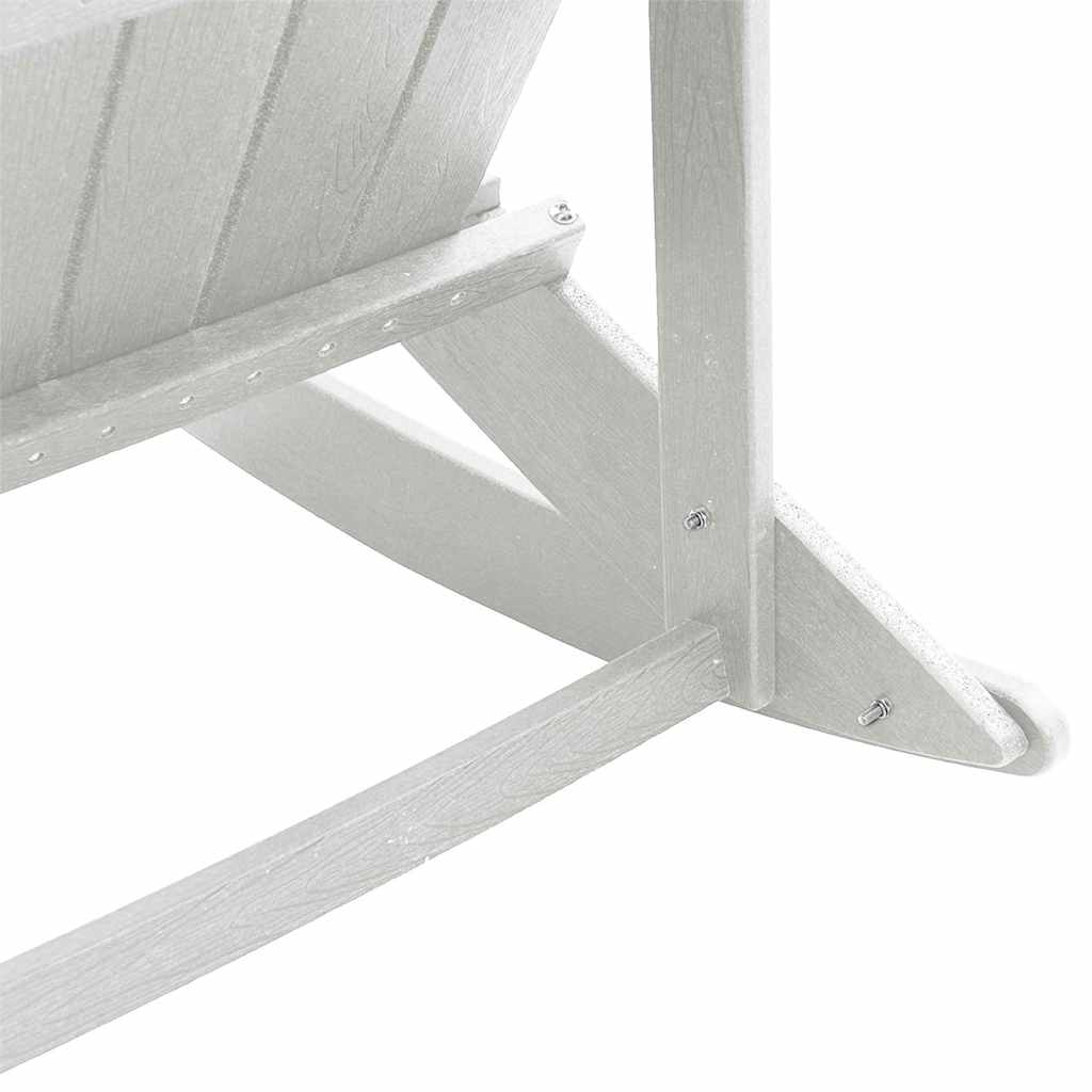 Ensemble de salon de jardin 3 pcs Blanc HDPE